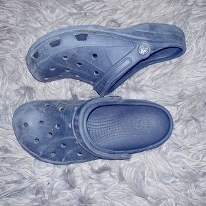 Navy crocs good condition will be cleaned when sent